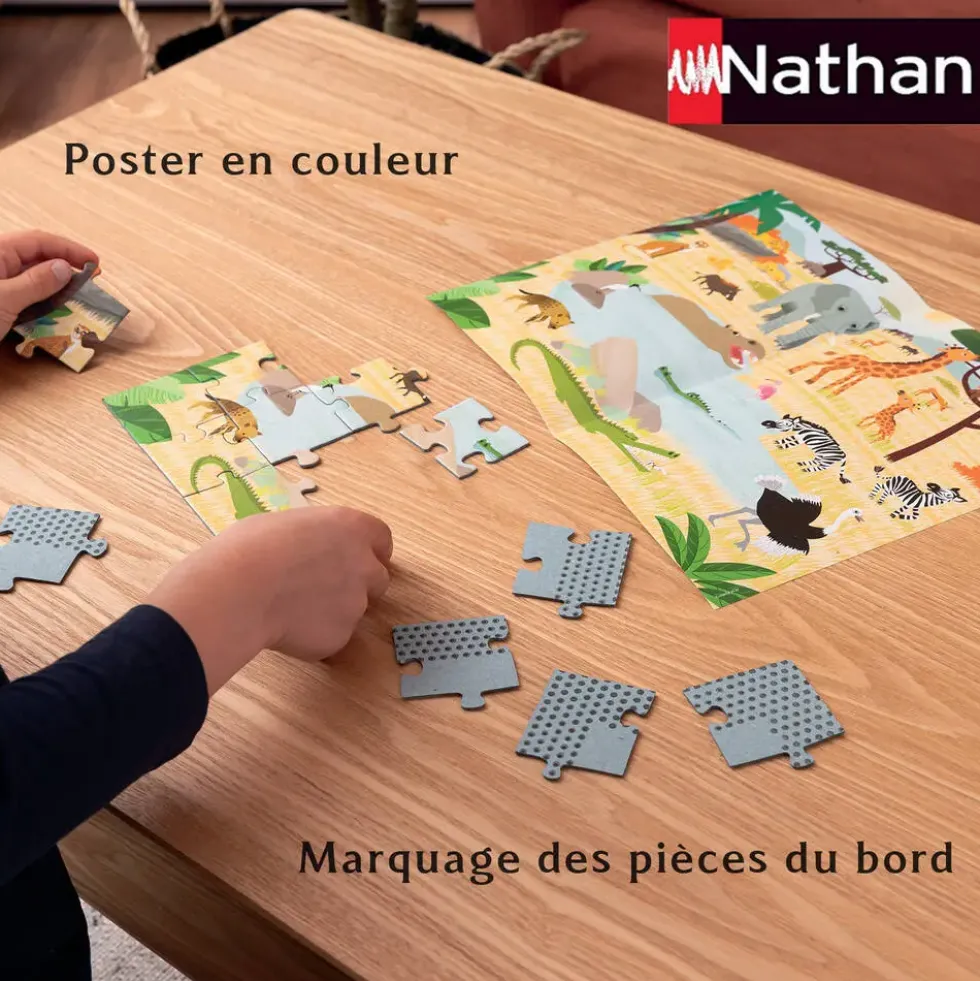 NATHAN PUZZLE 30 PIECES - UNE JOURNEE A L'ECOLE