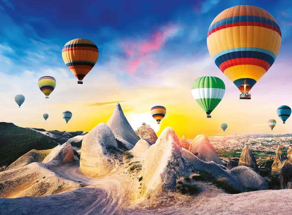 NATHAN PUZZLE 500 PIECESVOYAGE EN MONTGOLFIERE