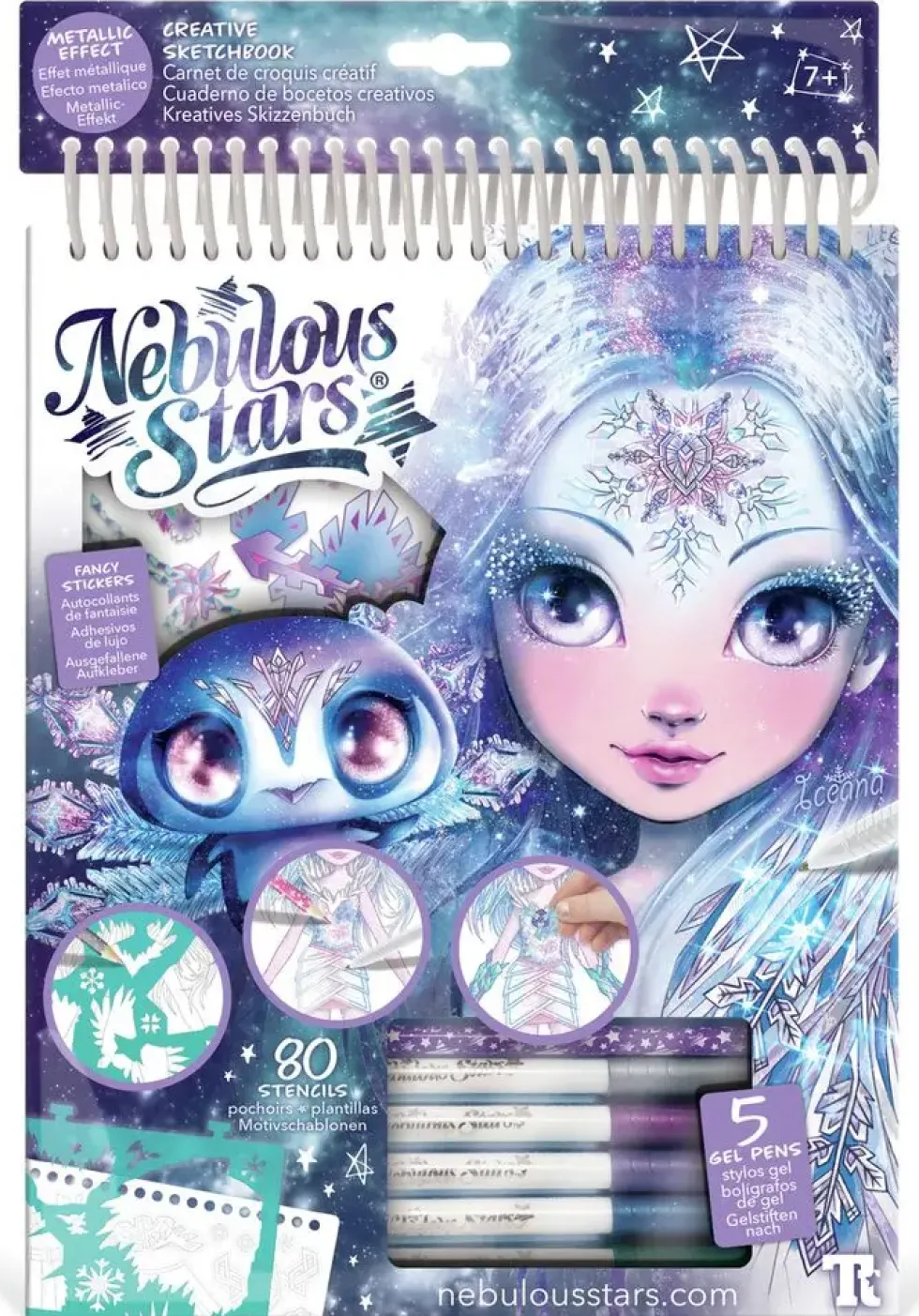 NEBULOUS STARS - CREATIVE SKETCHBOOK - GEOMETRIC CRYSTAL PAGES - ICEANA
