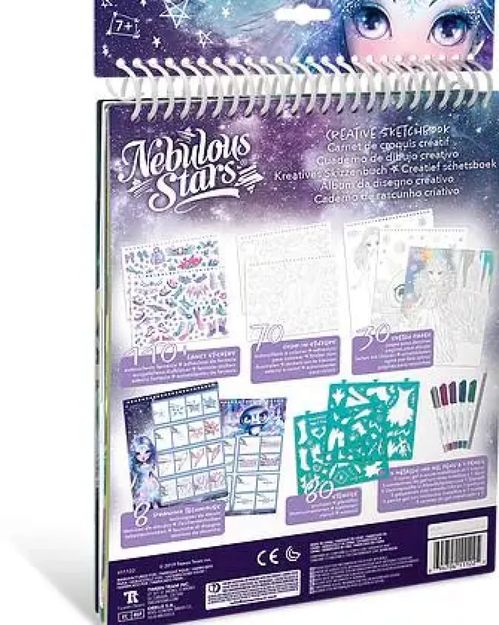 NEBULOUS STARS - CREATIVE SKETCHBOOK - GEOMETRIC CRYSTAL PAGES - ICEANA