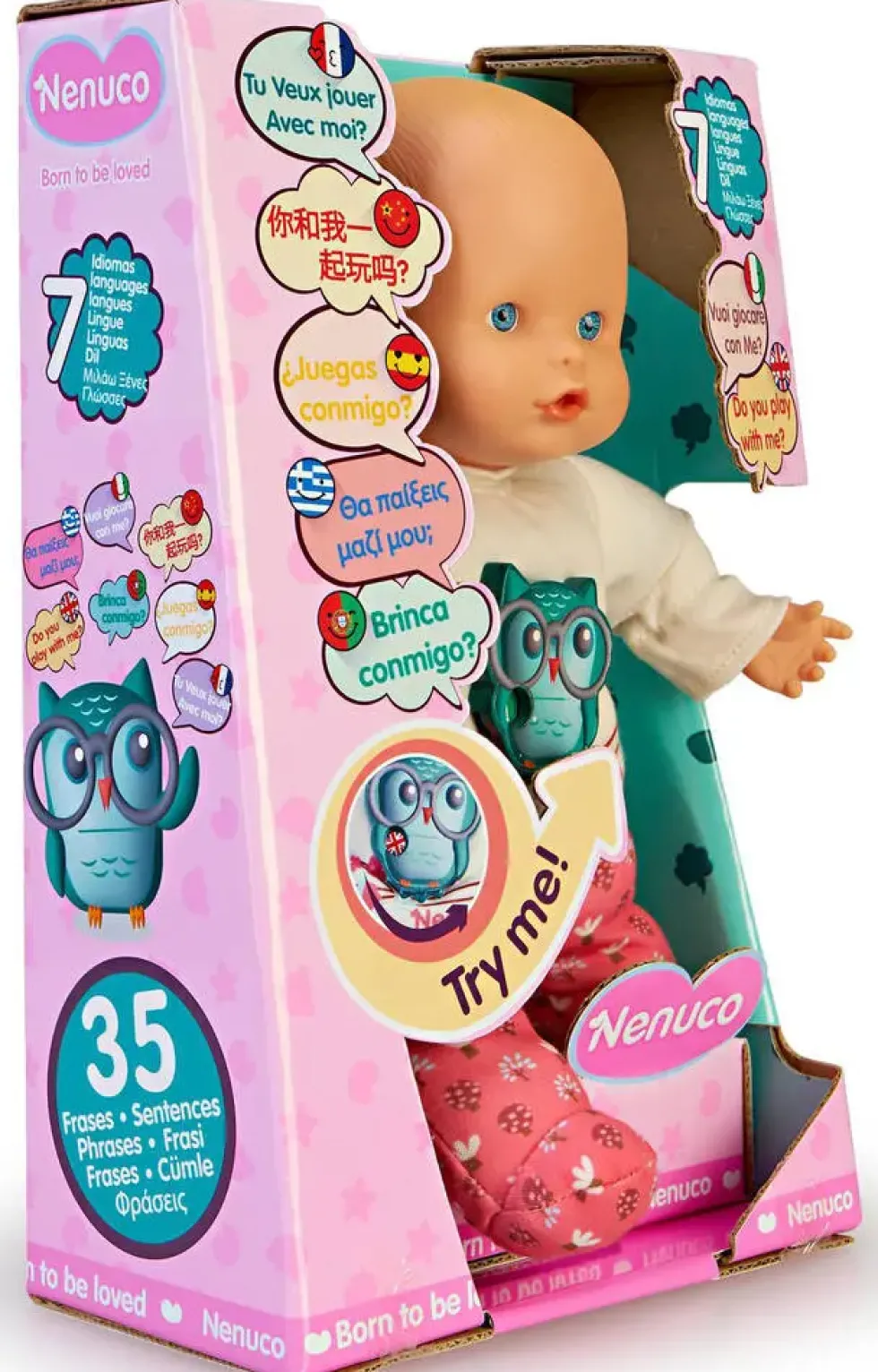 NENUCO - POUPON PARLE 7 LANGUES 30 CM