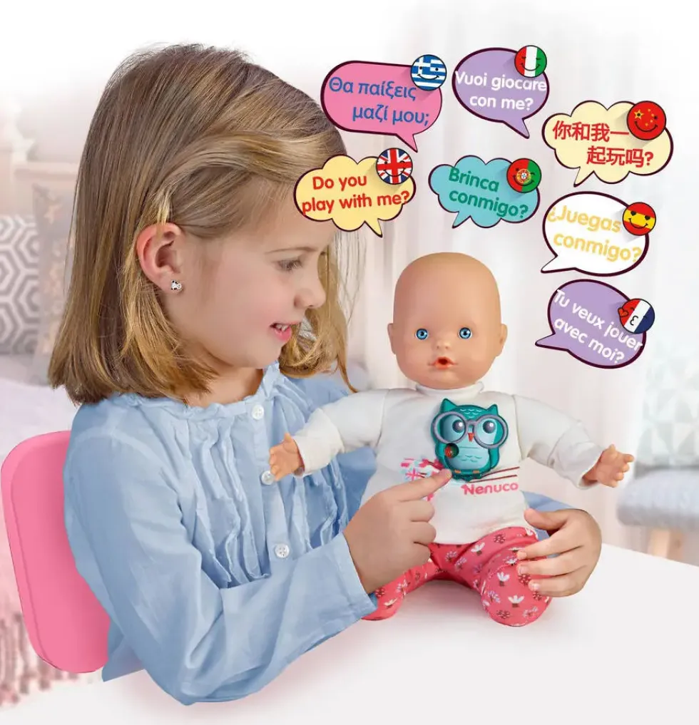 NENUCO - POUPON PARLE 7 LANGUES 30 CM