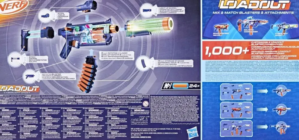 NERF LOADOUT CYBERLIGHT GHOST