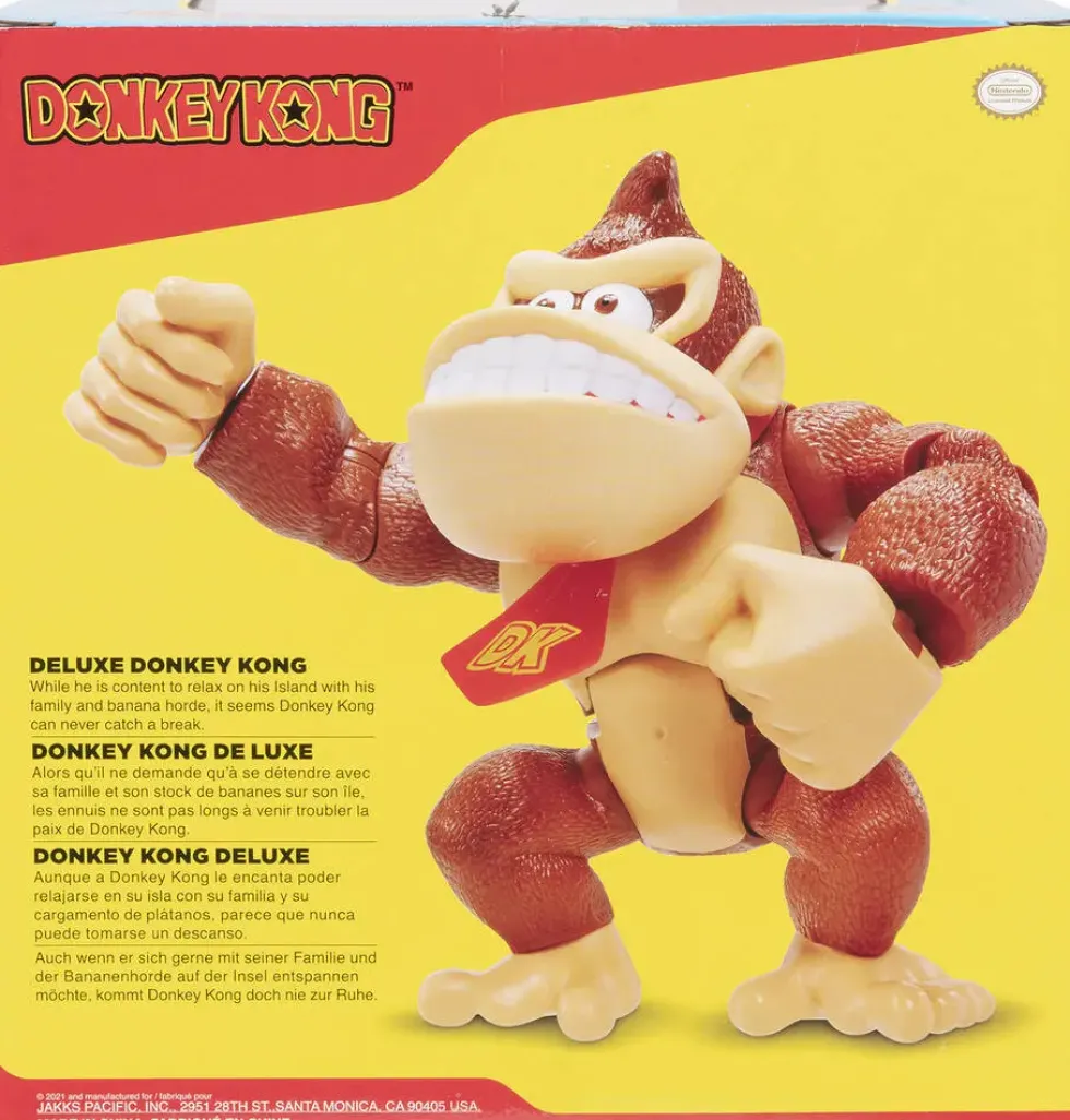 NINTENDO SUPER MARIO - FIGURINE DONKEY KONG DELUXE 15 CM