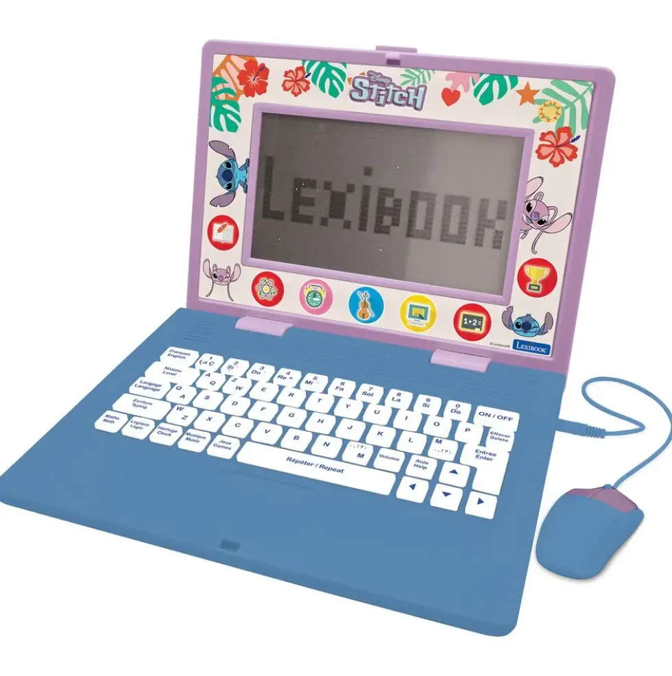 ORDINATEUR EDUCATIF BILINGUE STITCH AVEC 170 ACTIVITES (EN/FR)