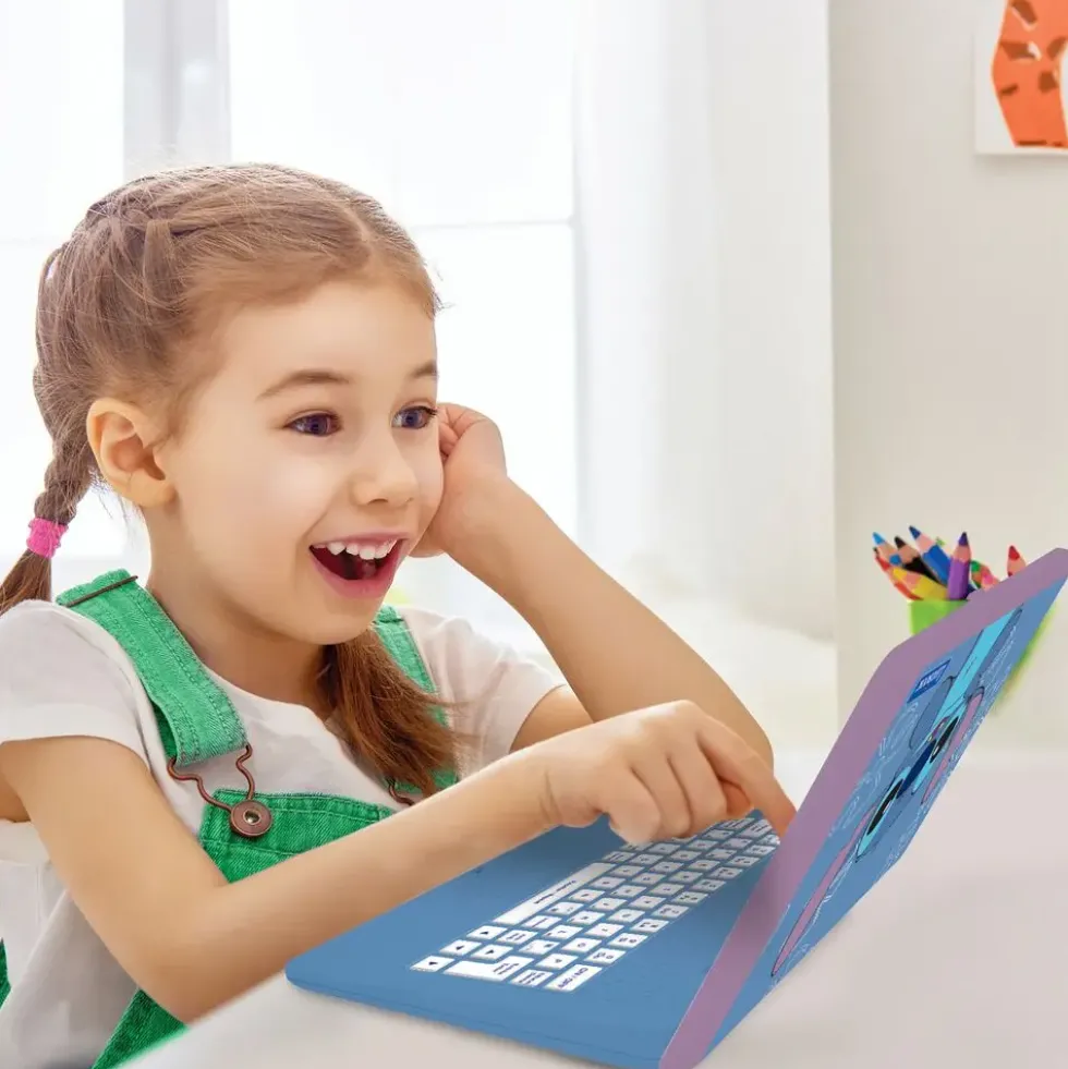 ORDINATEUR EDUCATIF BILINGUE STITCH AVEC 170 ACTIVITES (EN/FR)
