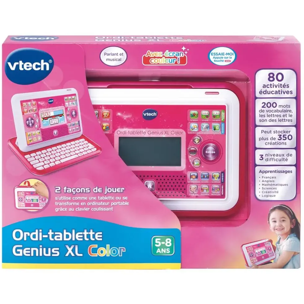 ORDI TABLETTE GENIUS XL COLOR ROSE