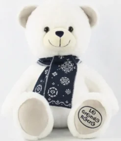 OURS BLANC CHANTILLY ASSIS 27 CM