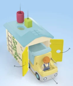OUVRIER AVEC CAMION ET GARAGE - 71686