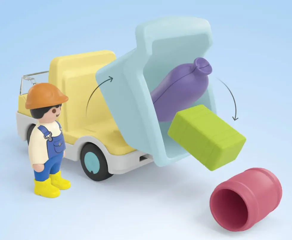 OUVRIER AVEC CAMION ET GARAGE - 71686