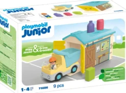 OUVRIER AVEC CAMION ET GARAGE - 71686