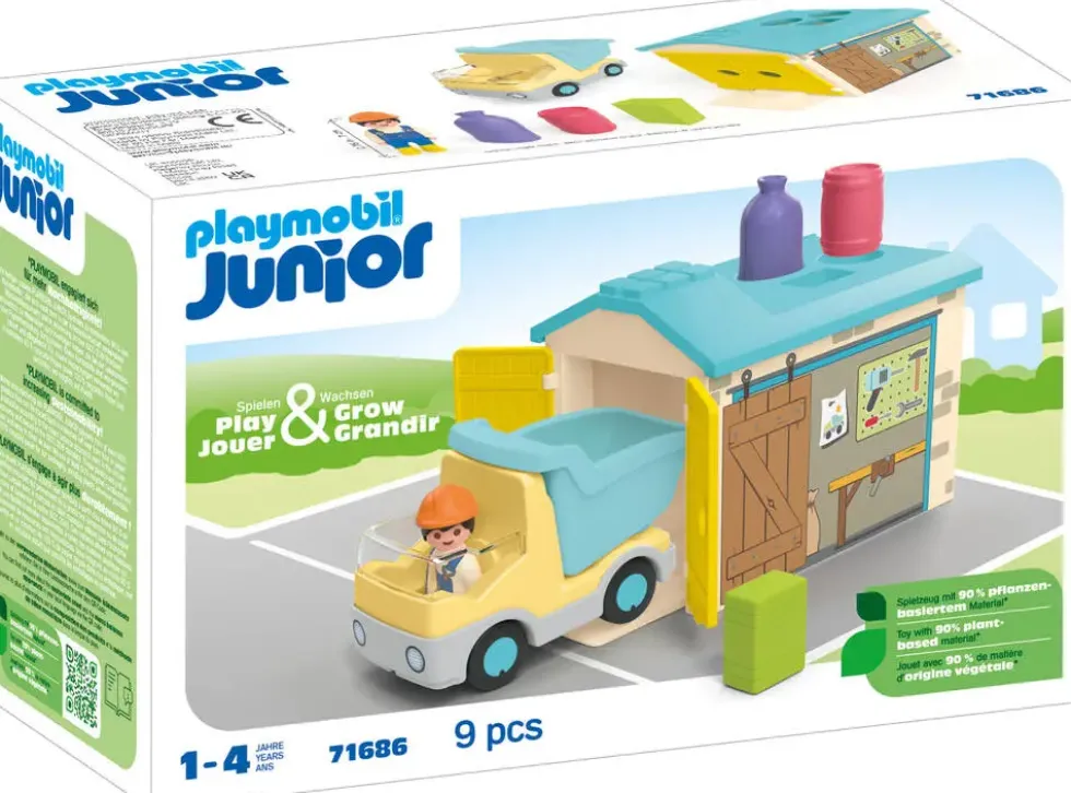 OUVRIER AVEC CAMION ET GARAGE - 71686