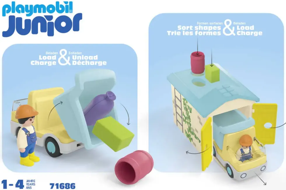 OUVRIER AVEC CAMION ET GARAGE - 71686