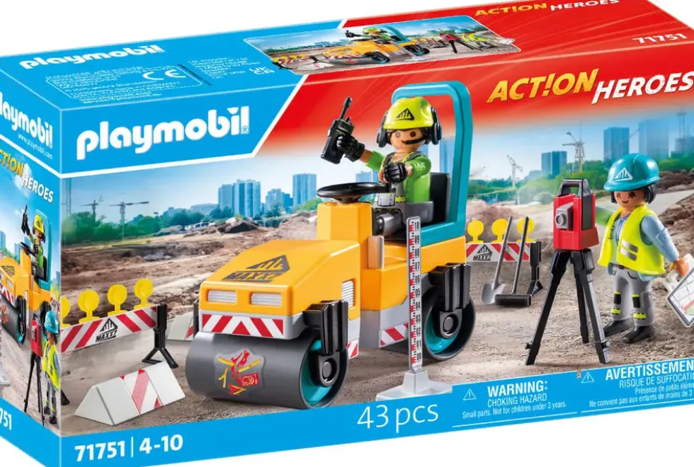 OUVRIERS AVEC ROULEAU COMPRESSEUR - 71751