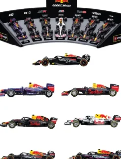 1/43 PACK DE 7 VEHICULES RED BULL F1 AVEC UN PRESENTOIR