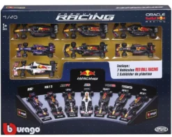 1/43 PACK DE 7 VEHICULES RED BULL F1 AVEC UN PRESENTOIR