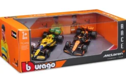 PACK DE 2 VOITURES DE COURSE 1/43 MC LAREN F1 2024