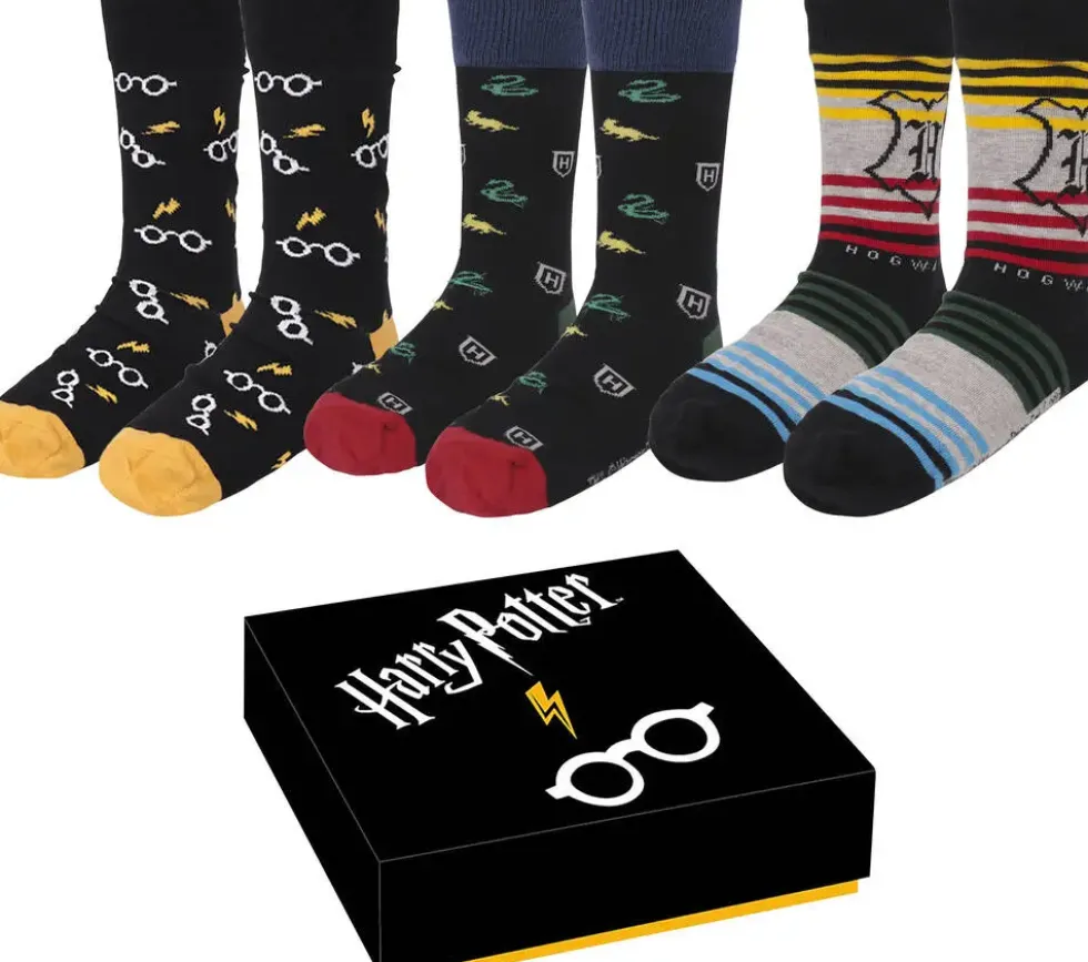 PACK 3 PAIRES DE CHAUSSETTES HARRY POTTER T. 35-41
