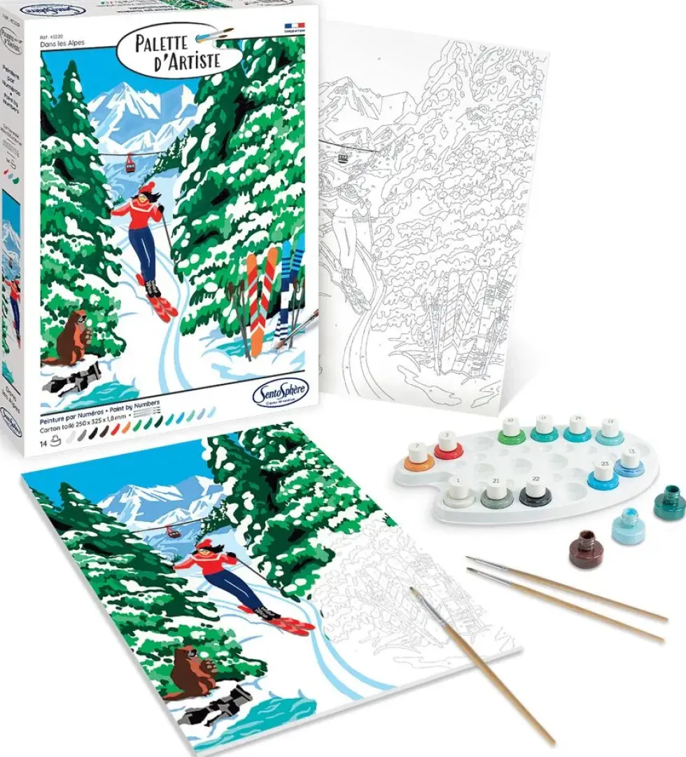 PALETTE D'ARTISTE DANS LES ALPES
