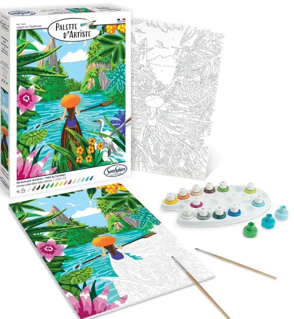 PALETTE D'ARTISTE LAGON EN THAILANDE