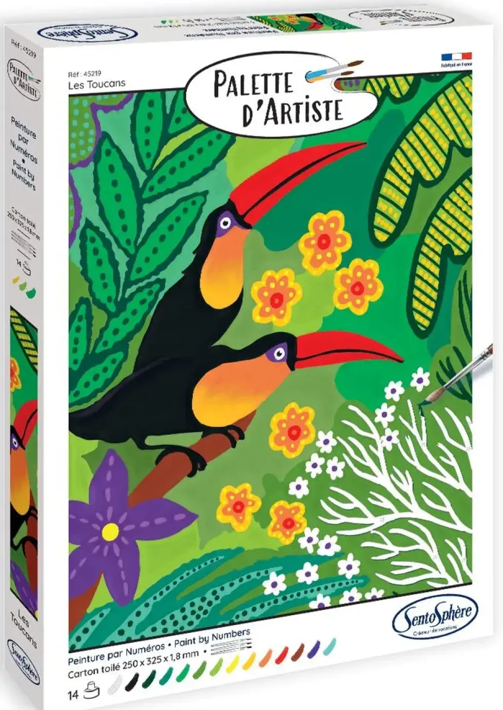 PALETTE D'ARTISTE LES TOUCANS