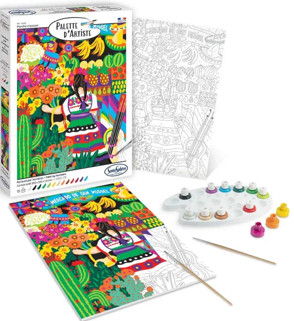 PALETTE D'ARTISTE MARCHE MEXICAIN