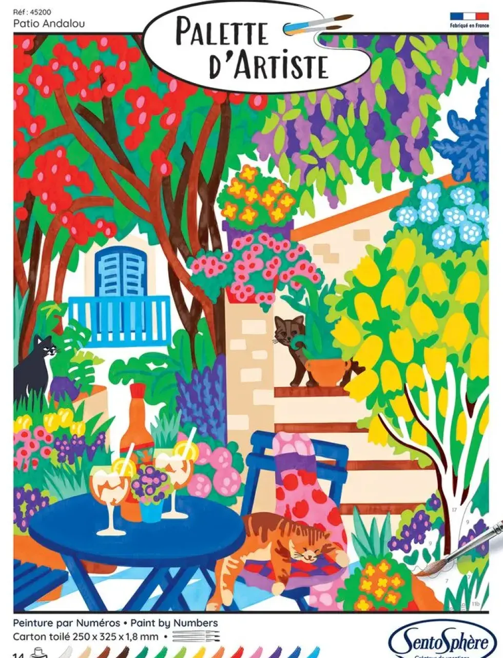 PALETTE D'ARTISTE PATIO ANDALOU