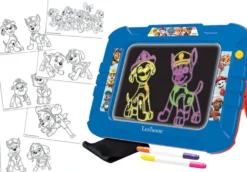 PAT PATROUILLE - ARDOISE A DESSINER LUMINEUSE NEON AVEC FEUTRES