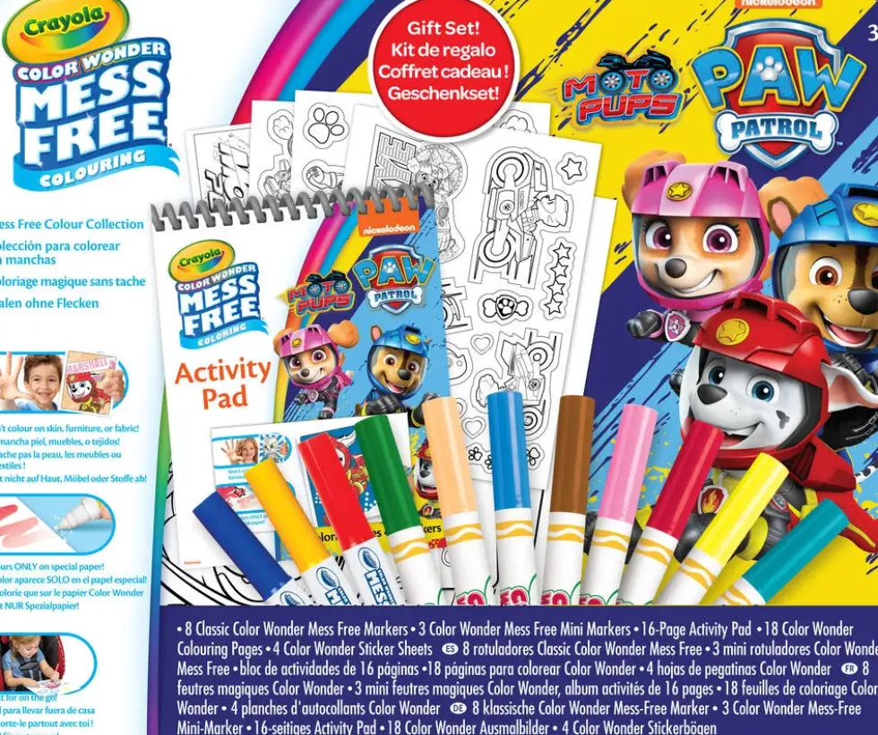 PAT'PATROUILLE - CRAYOLA COLOR WONDER - COFFRET FEUTRES