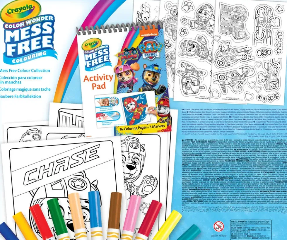 PAT'PATROUILLE - CRAYOLA COLOR WONDER - COFFRET FEUTRES