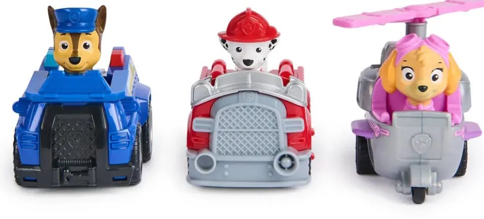 PAT' PATROUILLE - PACK DE 3 VEHICULES RETRO FRICTION