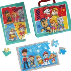 PAT'PATROUILLE - PUZZLE 48 PIECES AVEC GRANDE VALISETTE METAL
