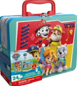 PAT'PATROUILLE - PUZZLE 48 PIECES AVEC GRANDE VALISETTE METAL