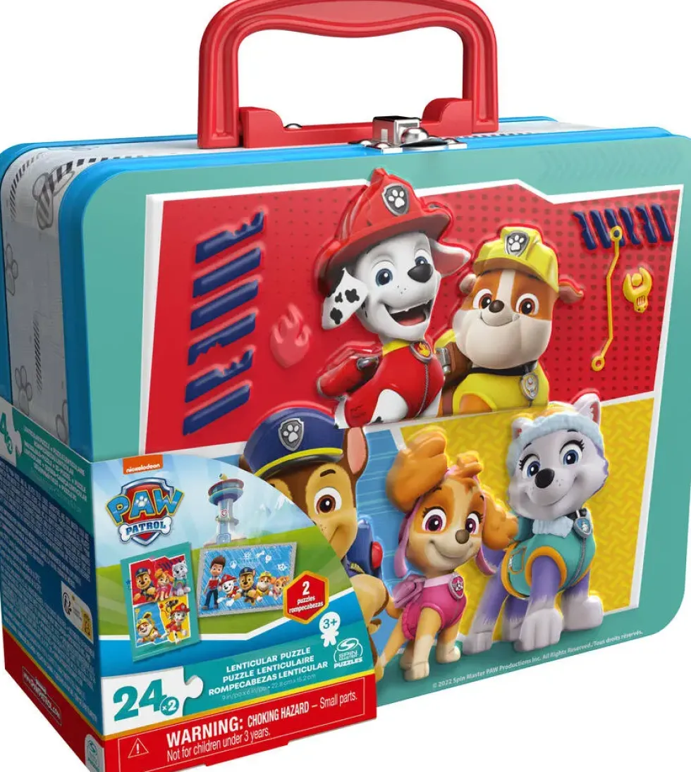 PAT'PATROUILLE - PUZZLE 48 PIECES AVEC GRANDE VALISETTE METAL