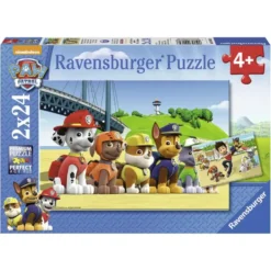 PAT'PATROUILLE - PUZZLES 2 X 24 PIECES CHIENS HEROIQUES