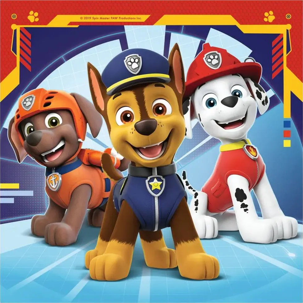 PAT'PATROUILLE - PUZZLES 3 X 49 PIECES - PRETS A SECOURIR