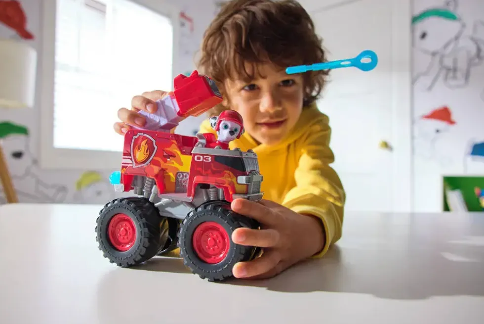 PAT' PATROUILLE- VEHICULE + FIGURINE RESCUE WHEELS MARCUS