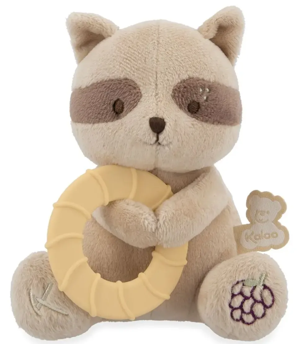 PELUCHE ANNEAU DENTITON RATON LAVEUR