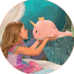 PELUCHE BELLABLOO LE NARVAL MUSICAL ET LUMINEUX 35 CM