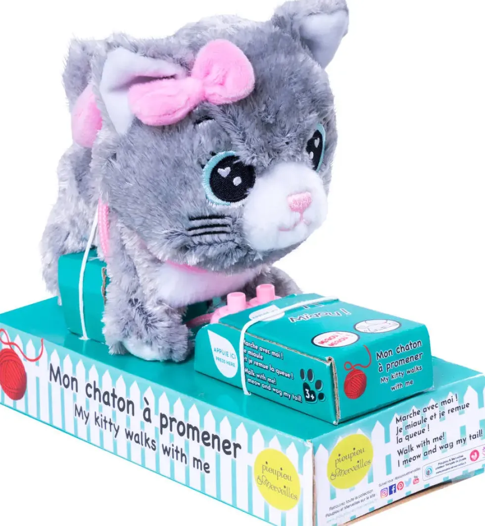 PELUCHE CHAT MOUSTACHE FILOGUIDEE