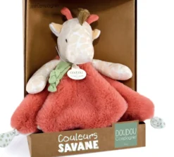 PELUCHE DOUDOU GIRAFE - COULEUR SAVANE - 25 CM
