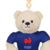 PELUCHE - FEDERATION FRANCAISE DE RUGBY - OURSON PORTE CLE 10 CM