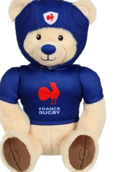 PELUCHE - FEDERATION FRANCAISE DE RUGBY - OURS MM 24 CM
