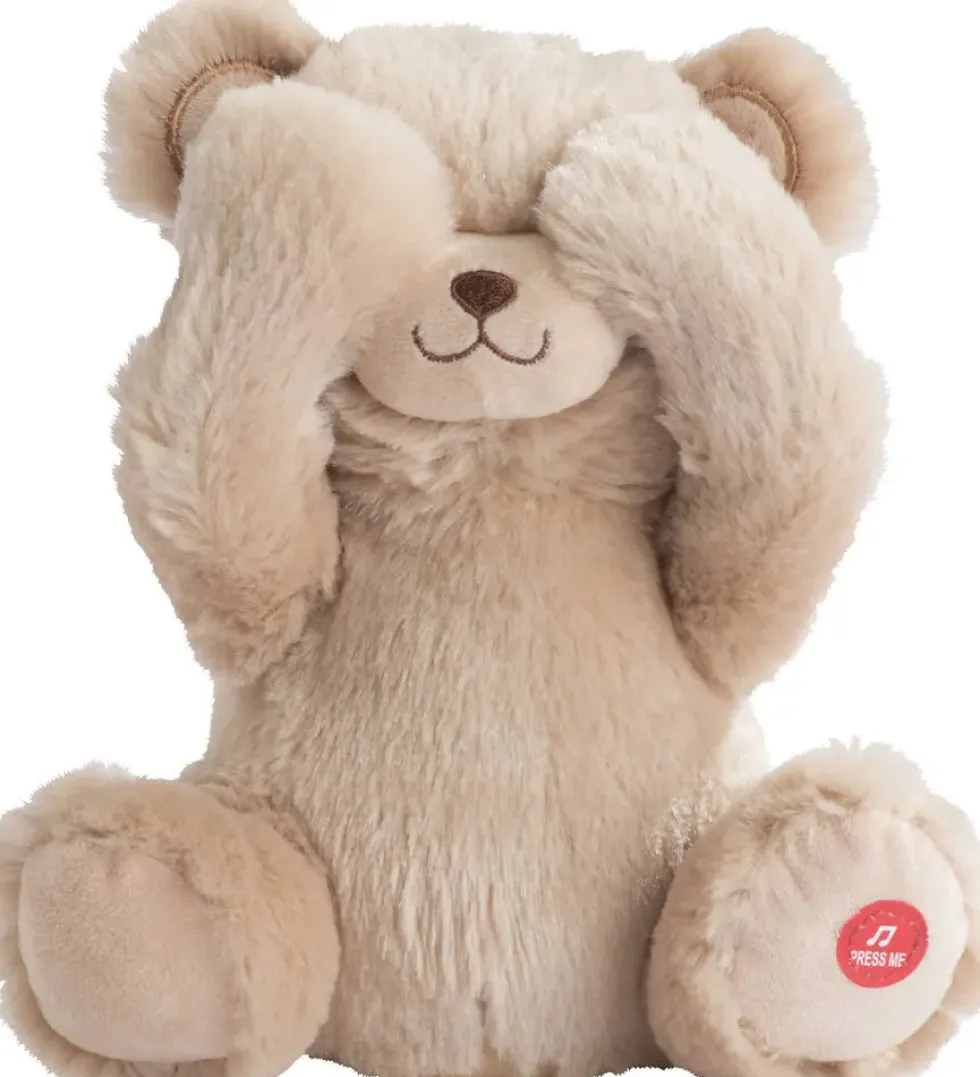 PELUCHE GASTON COUCOU CACHE 22 CM