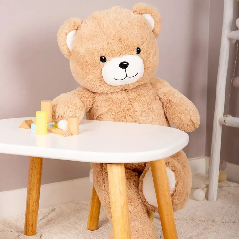 PELUCHE GASTON OURS BEIGE - 100 CM MADE IN FRANCE