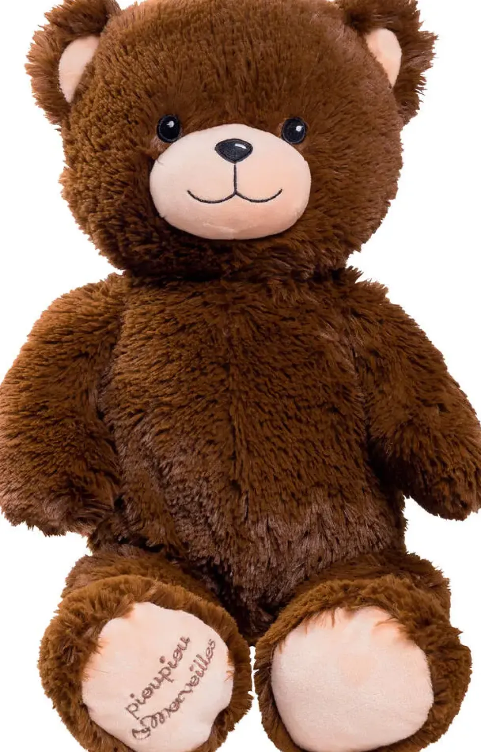 PELUCHE GASTON OURS CHOCOLAT 60 CM