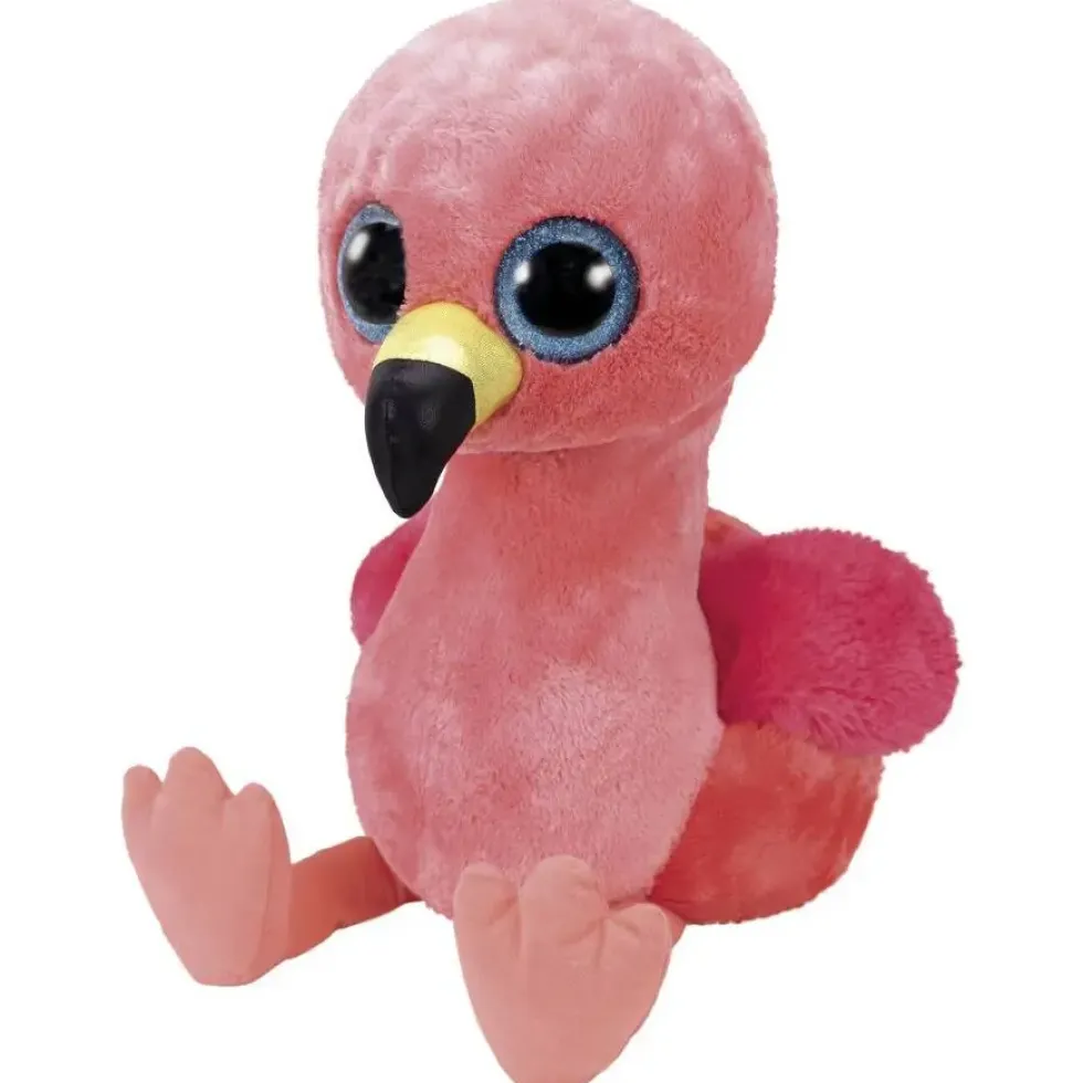 PELUCHE GILDA FLAMANT ROSE 40 CM BEANIE BOO'S