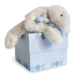PELUCHE LAPIN BONBON BLEU 20 CM