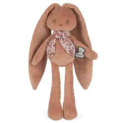 PELUCHE LAPINOO - PELUCHE PANTIN LAPIN TERRACOTTA - 25 CM