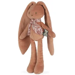 PELUCHE LAPINOO - PELUCHE PANTIN LAPIN TERRACOTTA - 25 CM